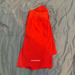 Red Alphalete Shorts
